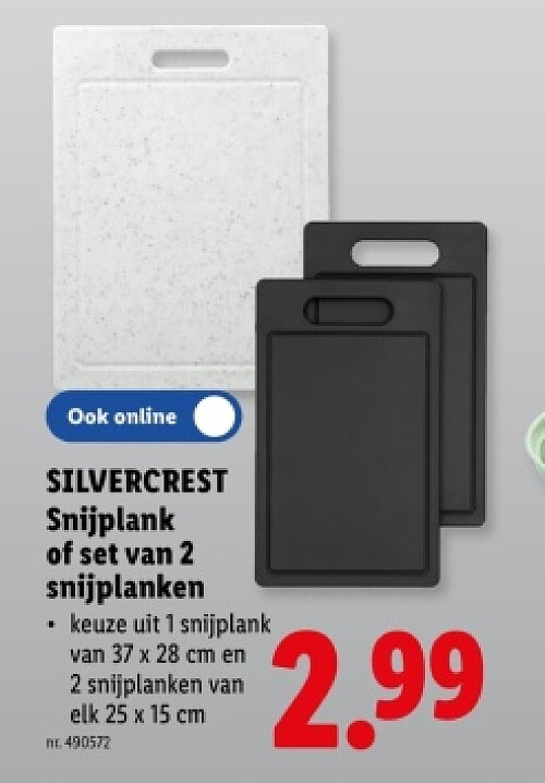 Snijplank of set van 2 snijplanken
