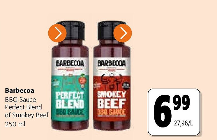 Barbecoa BBQ Sauce Perfect Blend of Smokey Beef 250 ml