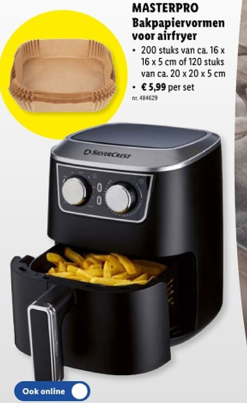 Bakpapiervormen voor airfryer