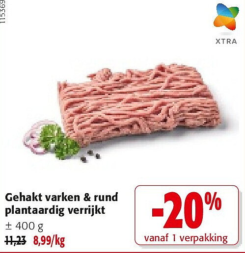 Gehakt varken & rund plantaardig verrijkt