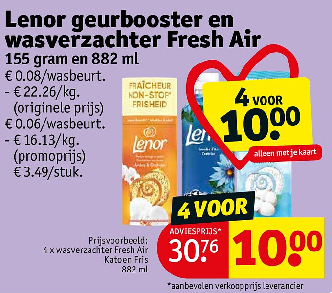 Lenor geurbooster en wasverzachter Fresh Air