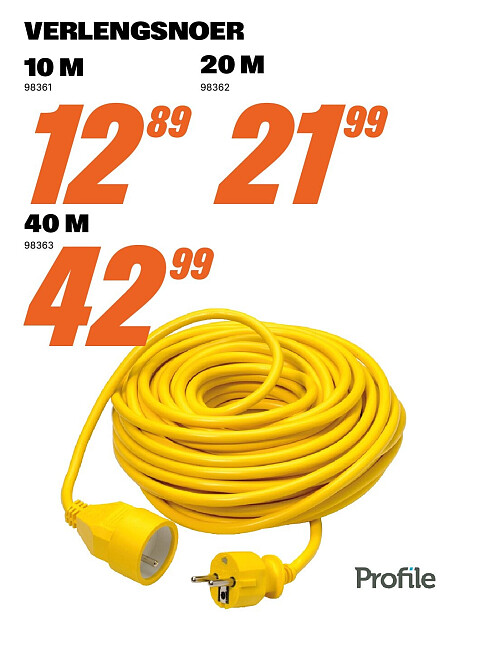 VERLENGSNOER 40 M