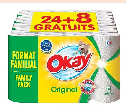Essuie tout Okay format familial