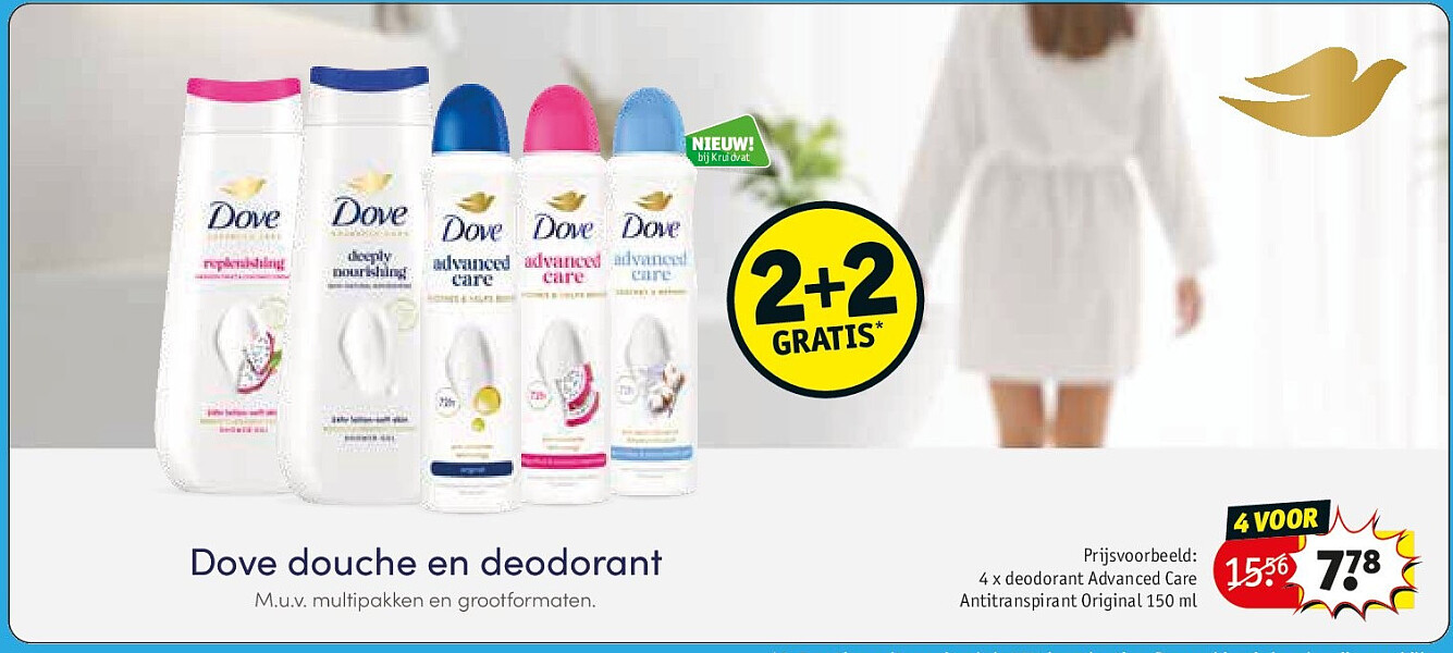 4 x deodorant Advanced Care Antitranspirant Original 150 ml