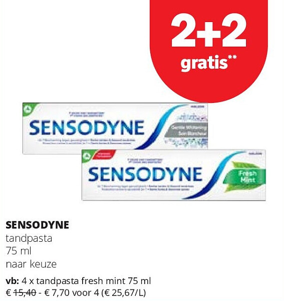 SENSODYNE tandpasta fresh mint 75 ml