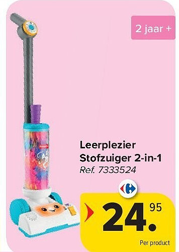 Leerplezier Stofzuiger 2-in-1