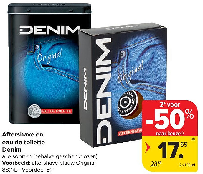 Aftershave en eau de toilette Denim