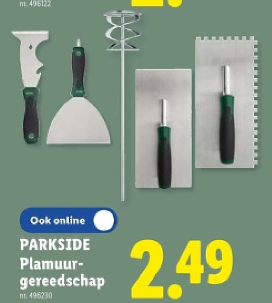 Plamuurgereedschap