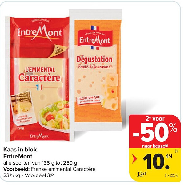Kaas in blok EntreMont