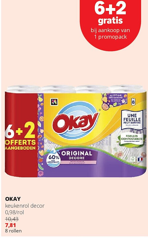 OKAY keukenrol decor 0,98/rol