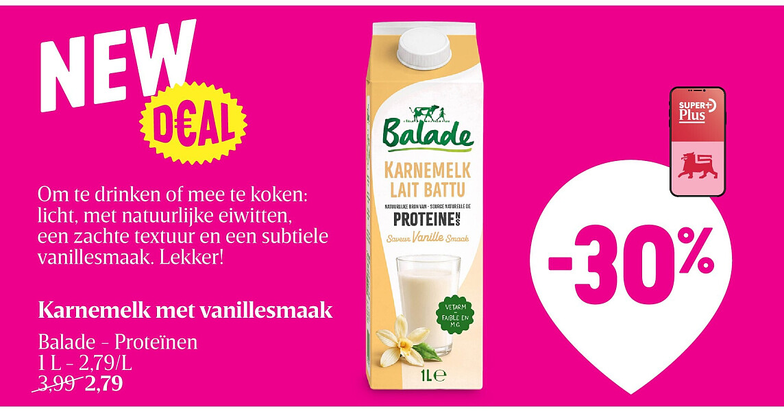 Karnemelk met vanillesmaak