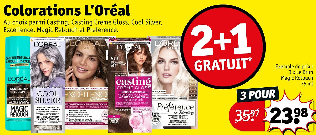 Colorations L’Oréal 3 POUR