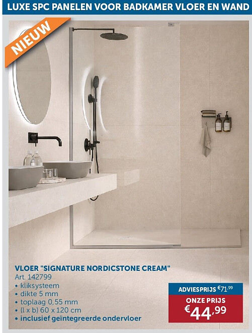 VLOER "SIGNATURE NORDICSTONE CREAM"
