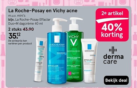 La Roche-Posay en Vichy acne