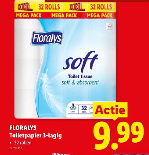 Toiletpapier 3-lagig