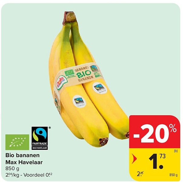 Bio bananen Max Havelaar