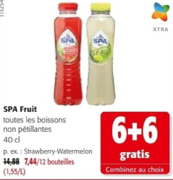 SPA Fruit toutes les boissons non pétillantes 40 dl