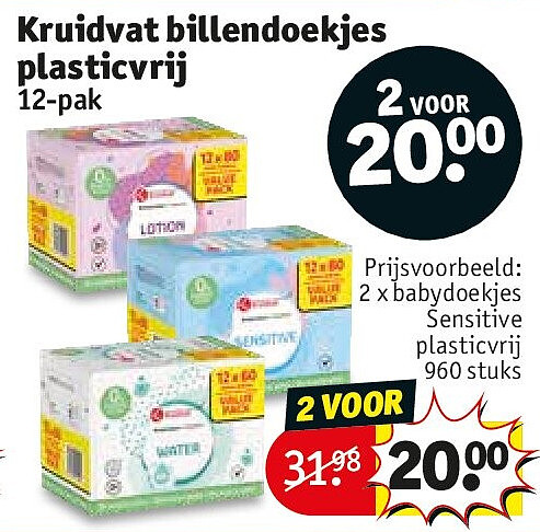 Kruidvat billendoekjes plasticvri