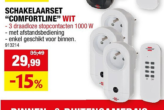 SCHAKELAARSET “COMFORTLINE” WIT