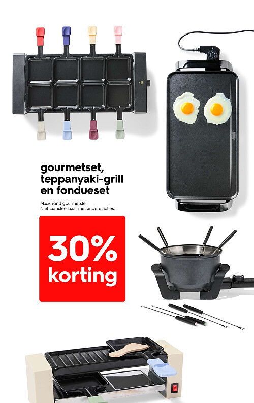 gourmetset, teppanyaki-grill en fondueset