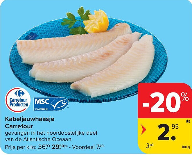 Kabeljauwhaasje Carrefour