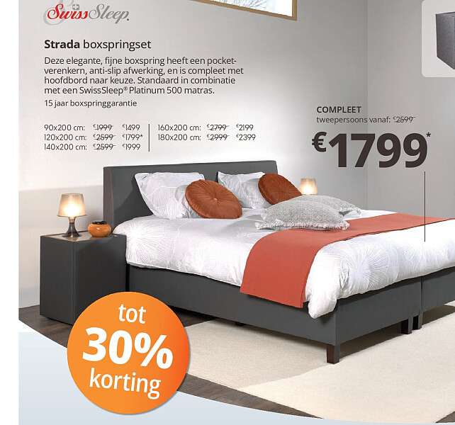 €209 Strada boxspringset