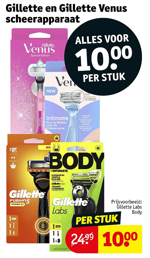 Gillette en Gillette Venus scheerapparaat