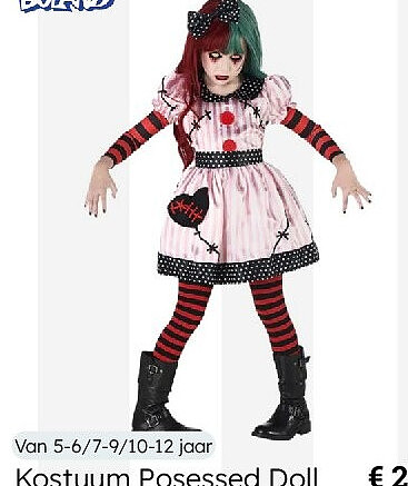 Kostuum Possessed Doll