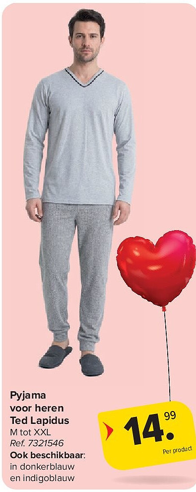 Pyjama voor heren Ted Lapidus