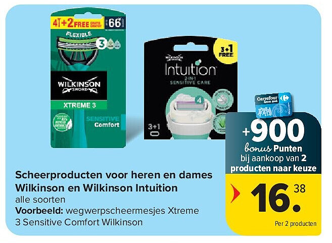 Scheerproducten voor heren en dames Wilkinson en Wilkinson Intuition