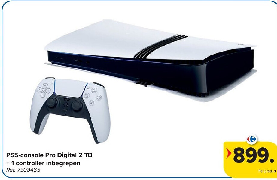 PS5-console Pro Digital 2 TB + 1 controller inbegrepen