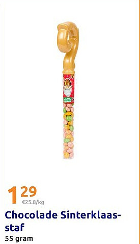 Chocolade Sinterklaasstaf