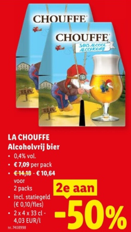 LA CHOUFFE Alcoholvrij bier