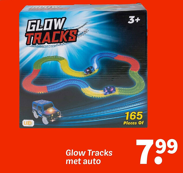 Glow Tracks met auto