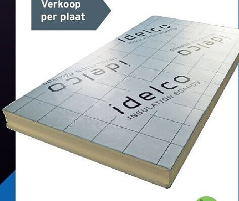 Idelco PIR isolatieplaat dikte 6 cm