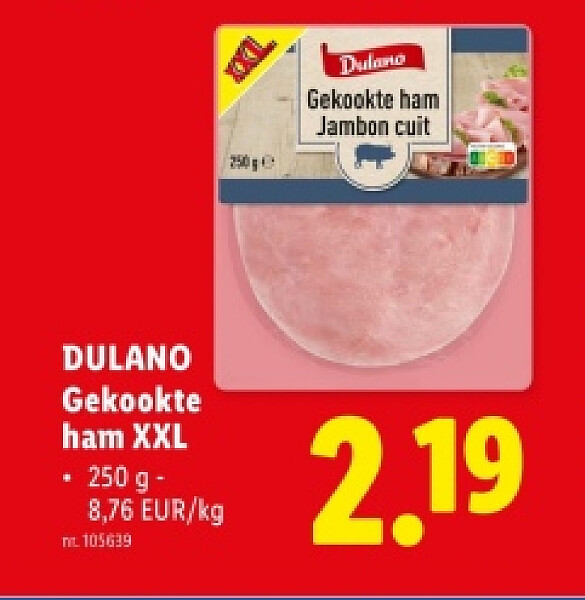 Gekookte ham XXL