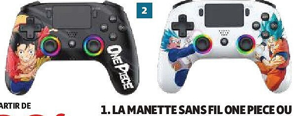 Manette sans fil One Piece ou Dragon Ball Z pour PS5