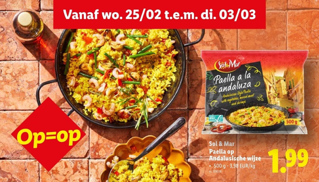 Paella op Andalusische wijze