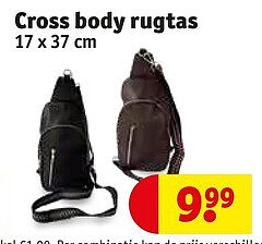 Cross body rugtas