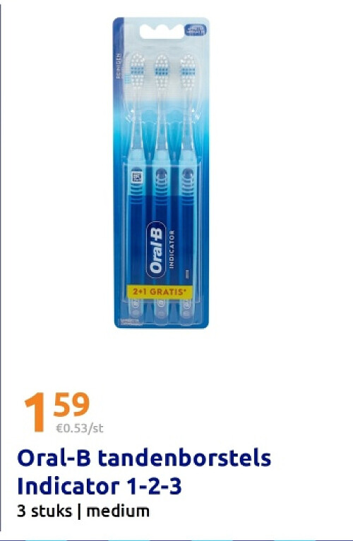 Oral-B tandenborstels Indicator 1-2-3