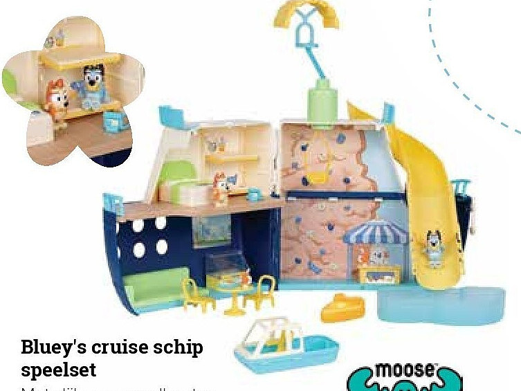 Bluey's cruise schip speelset