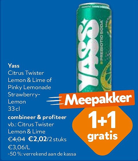 Yass Citrus Twister Lemon & Lime
