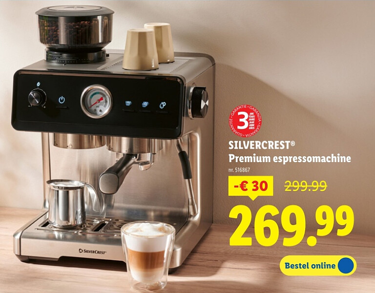 Premium espressomachine