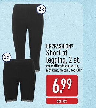 Short of legging, 2 st.