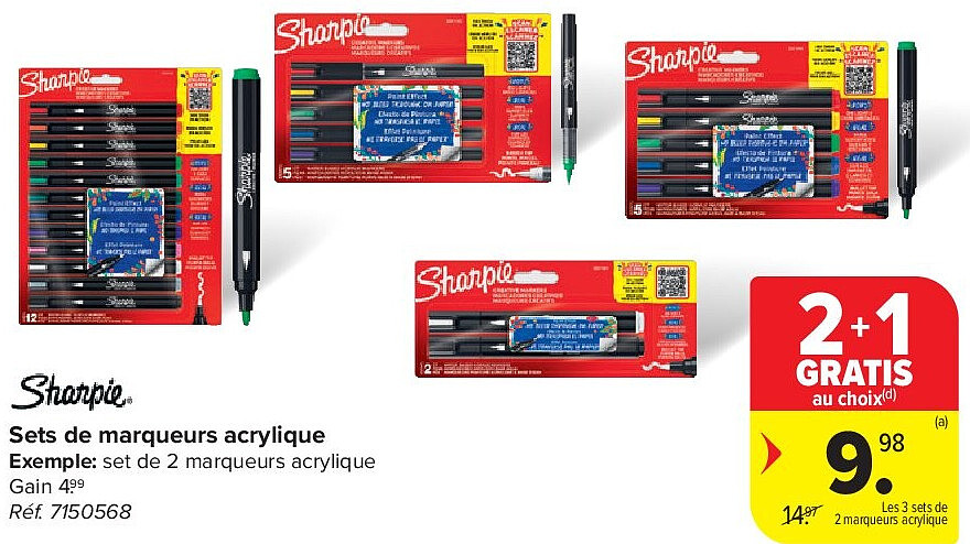 Sets de marqueurs acrylique