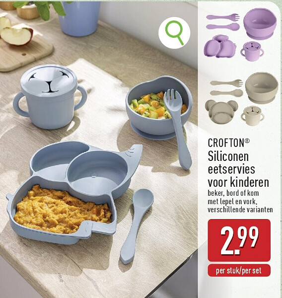 Siliconen eetservies voor kinderen