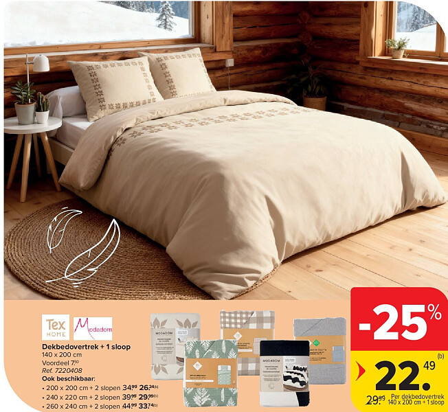 Dekbedovertrek + 1 sloop
