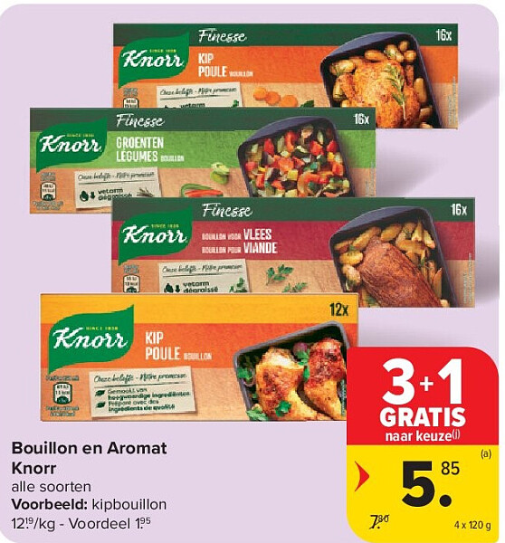 Bouillon en Aromat Knorr