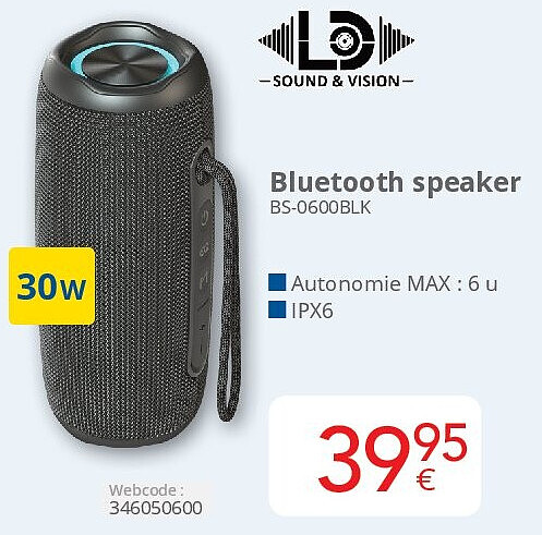 Bluetooth speaker BS-0600BLK