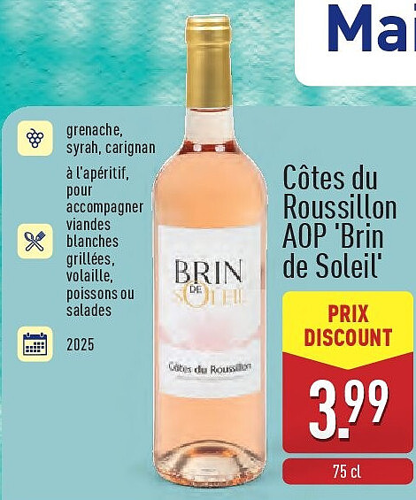 Côtes du Roussillon AOP 'Brin de Soleil'